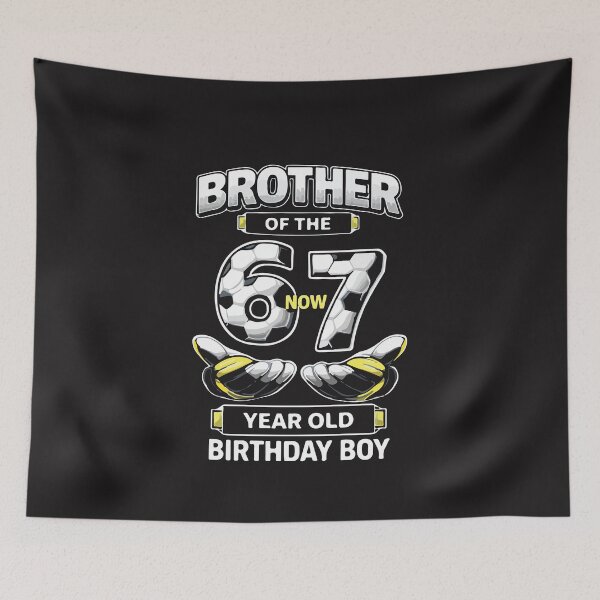 Item preview, I Was 6 Now I'm 7 Soccer Birthday Boy Funny Six Seven 7th Bday designed and sold by kiralynstration.