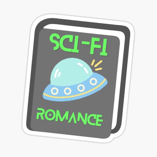 Sci-fi Romance Cover Sticker