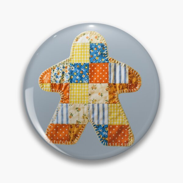 Item preview, Summer Patchwork Quilt Meeple for Board Game Lovers designed and sold by TackyTime.