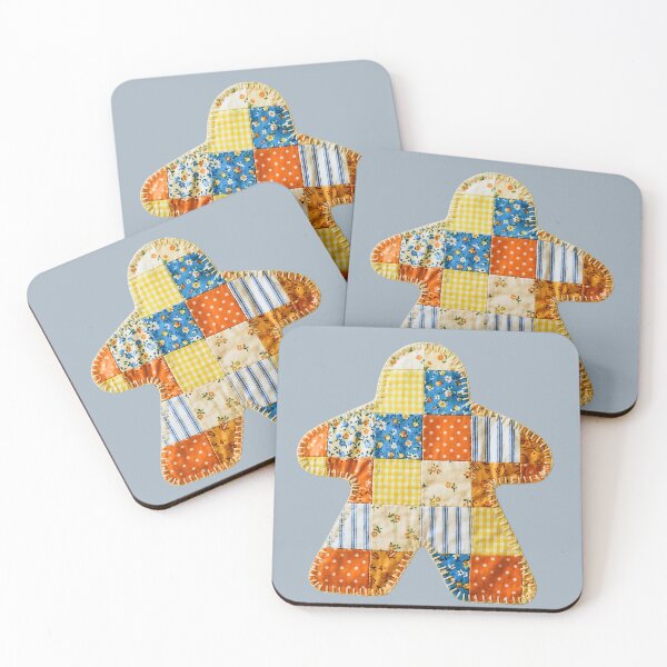 Item preview, Summer Patchwork Quilt Meeple for Board Game Lovers designed and sold by TackyTime.