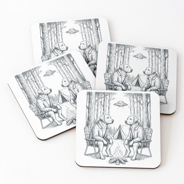 Item preview, Vintage Labrador Retriever Camping UFO Dog Mom Dad Lover designed and sold by TerryConnells.