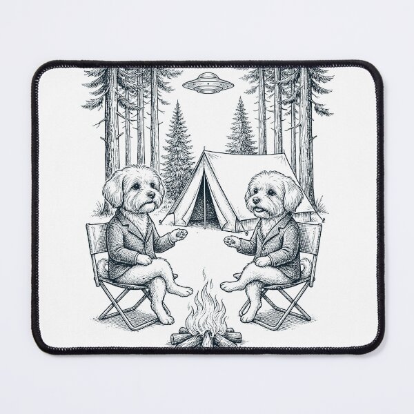 Item preview, Vintage Maltese Camping UFO Dog Mom Dad Lover designed and sold by TerryConnells.