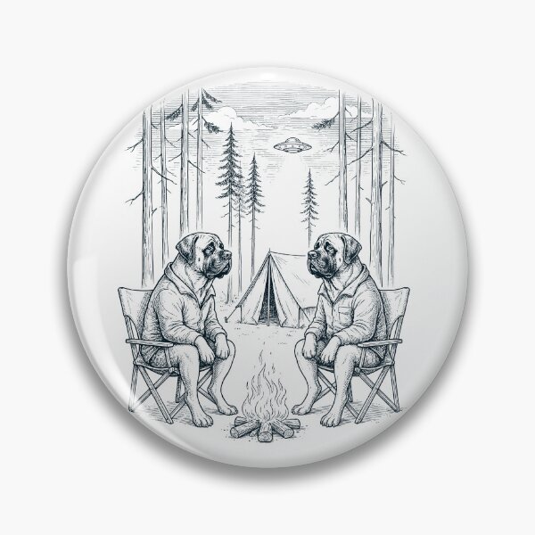 Item preview, Vintage Mastiff Camping UFO Dog Mom Dad Lover designed and sold by TerryConnells.