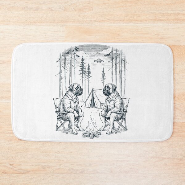 Item preview, Vintage Mastiff Camping UFO Dog Mom Dad Lover designed and sold by TerryConnells.
