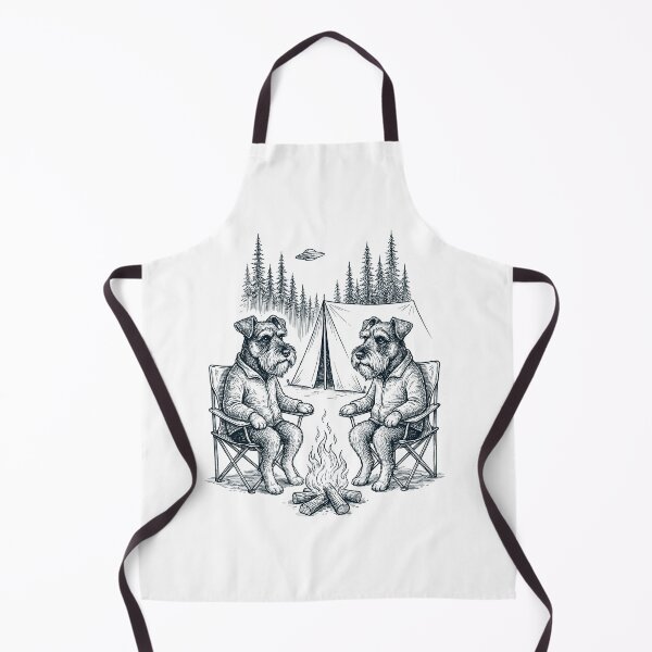 Item preview, Vintage Miniature Schnauzer Camping UFO Dog Mom Dad Lover designed and sold by TerryConnells.