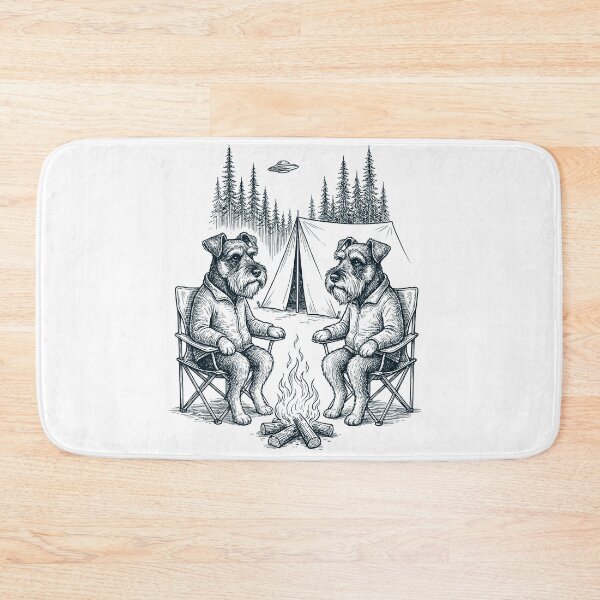 Item preview, Vintage Miniature Schnauzer Camping UFO Dog Mom Dad Lover designed and sold by TerryConnells.