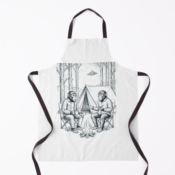 Item preview, Vintage Monkey Camping UFO Animal Lover designed and sold by TerryConnells.