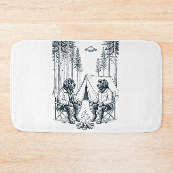 Item preview, Vintage Newfoundland Camping UFO Dog Mom Dad Lover designed and sold by TerryConnells.