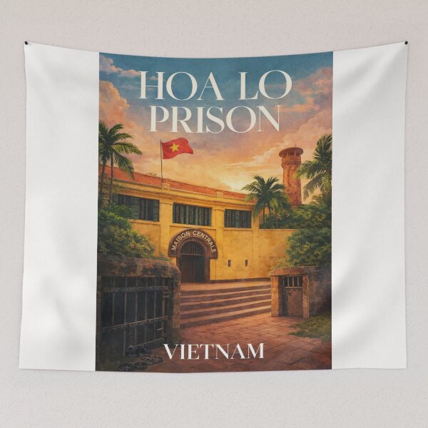 Item preview, Hoa Lo Prison Historic Landmark Hanoi Vietnam French Colonial Heritage designed and sold by Places On Earth.