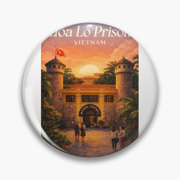 Item preview, Hoa Lo Prison Entrance Towers Hanoi Vietnam Colonial Era Site designed and sold by Places On Earth.