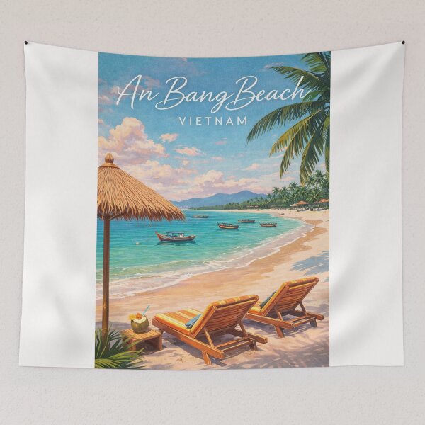 Item preview, An Bang Beach Coastal View Hoi An Quang Nam Vietnam South China Sea designed and sold by Places On Earth.