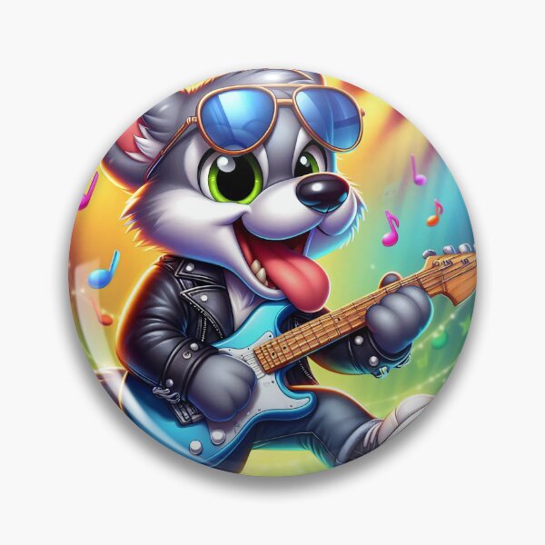 Item preview, Cute Metal Dog Guitar designed and sold by CuteThingsWorld.