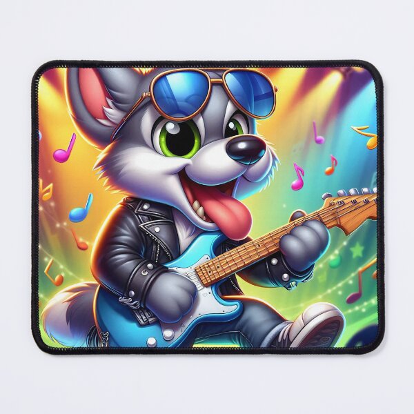 Item preview, Cute Metal Dog Guitar designed and sold by CuteThingsWorld.