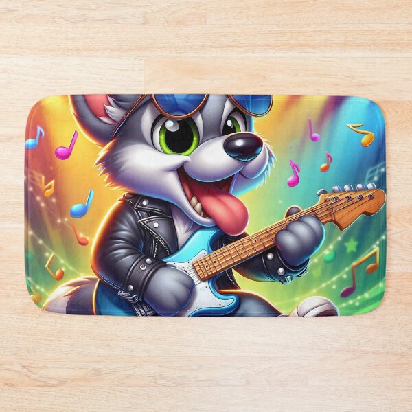 Item preview, Cute Metal Dog Guitar designed and sold by CuteThingsWorld.