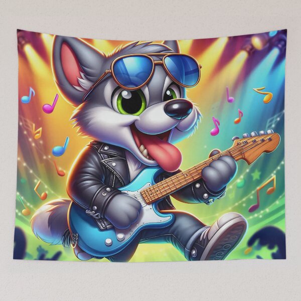 Item preview, Cute Metal Dog Guitar designed and sold by CuteThingsWorld.