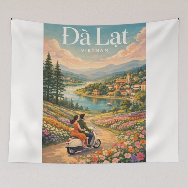 Item preview, Da Lat Xuan Huong Lake Scenic Valley Lam Dong Vietnam Central Highlands designed and sold by Places On Earth.