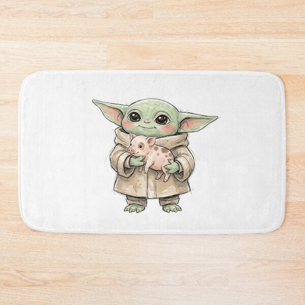 Item preview, BABY YODA WITH MINI PIG designed and sold by LIS AND MELIVERSO.