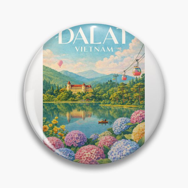 Item preview, Da Lat Cable Car Hills Xuan Huong Lake Lam Dong Vietnam Highlands designed and sold by Places On Earth.