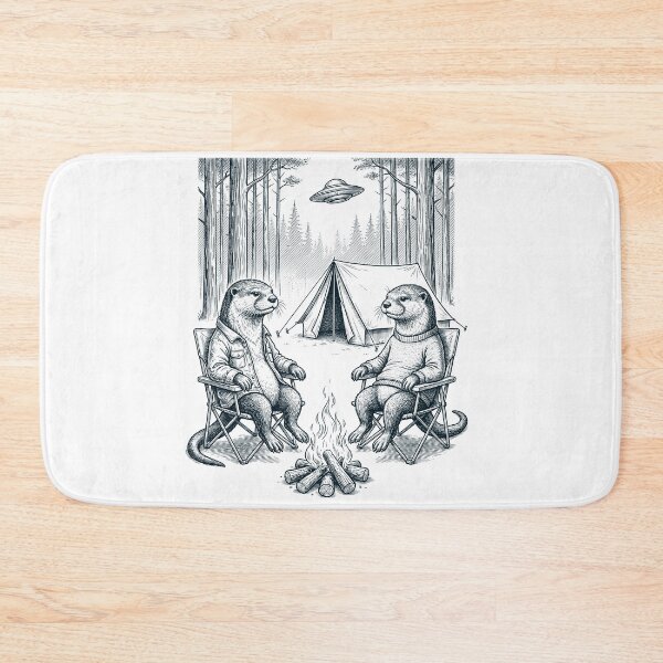 Item preview, Vintage Otter Camping UFO Animal Lover designed and sold by TerryConnells.