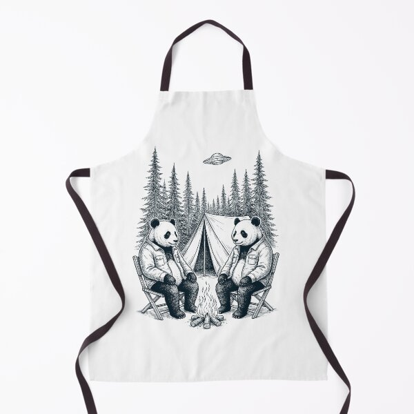 Item preview, Vintage Panda Camping UFO Animal Lover designed and sold by TerryConnells.