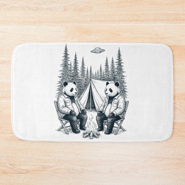 Item preview, Vintage Panda Camping UFO Animal Lover designed and sold by TerryConnells.