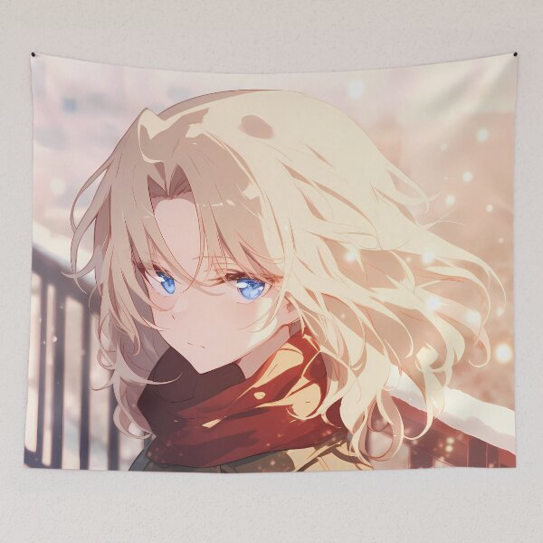 Item preview, Katyusha Girls Und Panzer Winter Scarf Blue Eyes designed and sold by 108Recordings.