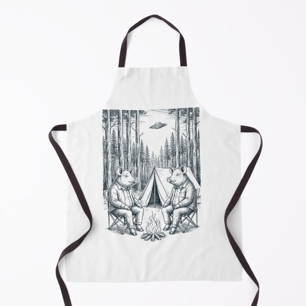 Item preview, Vintage Pig Camping UFO Animal Lover designed and sold by TerryConnells.