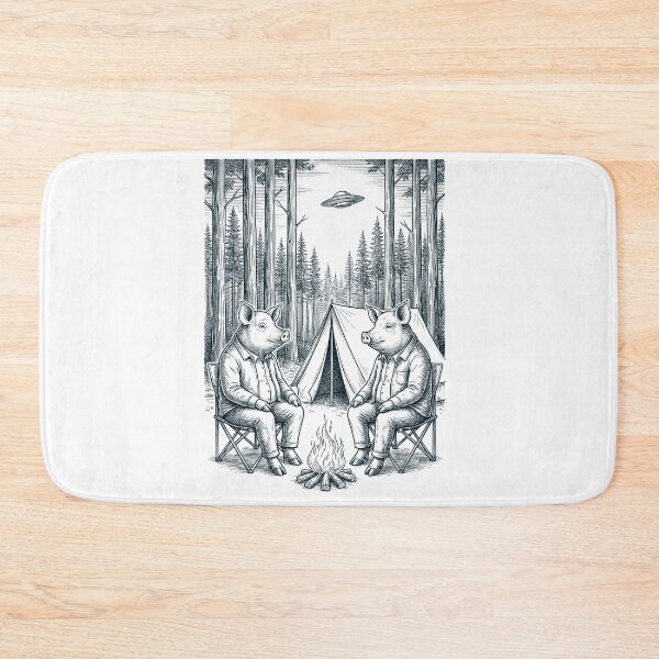 Item preview, Vintage Pig Camping UFO Animal Lover designed and sold by TerryConnells.