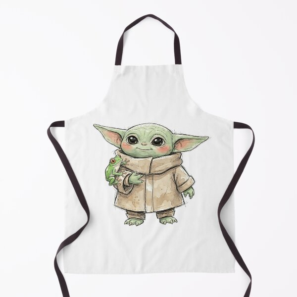 Item preview, BABY YODA WITH TREE FROG designed and sold by LIS AND MELIVERSO.