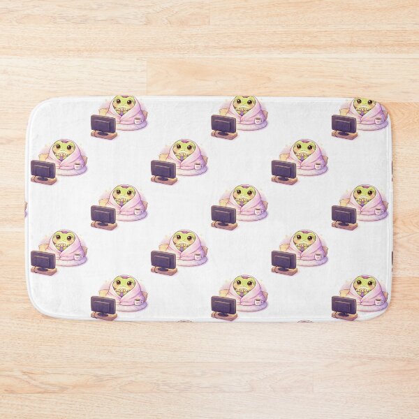 Item preview, Cozy Kawaii Frog Watching TV | Cute Relaxing Frog Sticker designed and sold by AidaAviles.