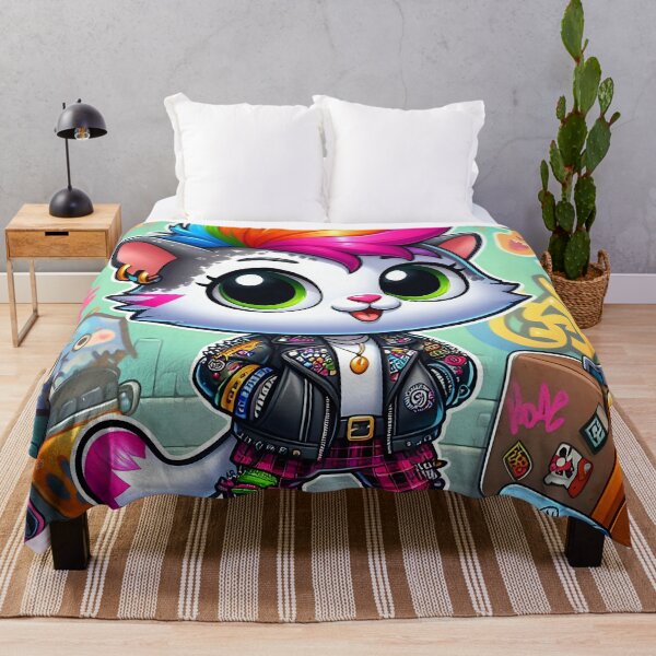 Item preview, Cute Punk Cat Style designed and sold by CuteThingsWorld.