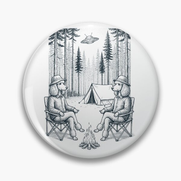 Item preview, Vintage Poodle Camping UFO Dog Mom Dad Lover designed and sold by TerryConnells.