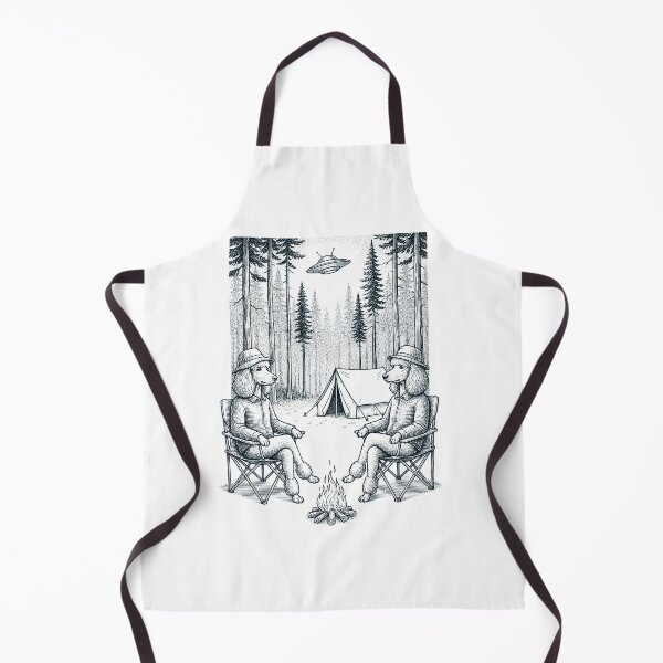 Item preview, Vintage Poodle Camping UFO Dog Mom Dad Lover designed and sold by TerryConnells.