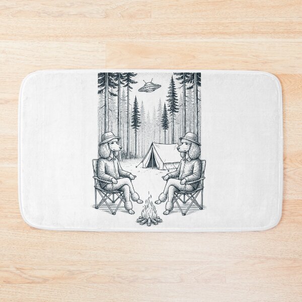 Item preview, Vintage Poodle Camping UFO Dog Mom Dad Lover designed and sold by TerryConnells.