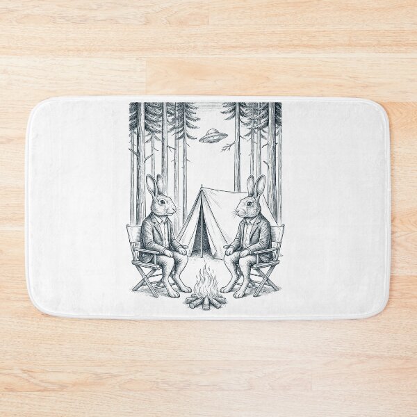 Item preview, Vintage Rabbit Camping UFO Animal Lover designed and sold by TerryConnells.