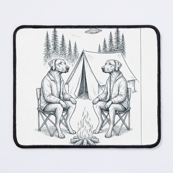 Item preview, Vintage Rhodesian Ridgeback Camping UFO Dog Mom Dad Lover designed and sold by TerryConnells.