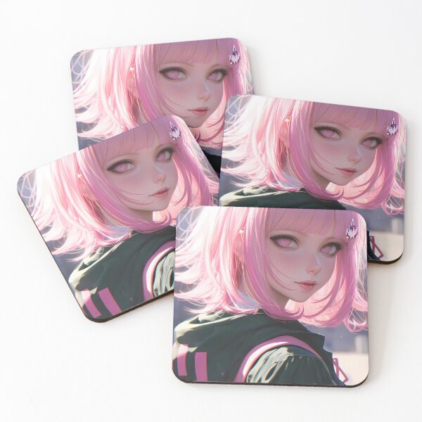 Item preview, Chiaki Nanami Danganronpa Pink Hair Soft Light Gamer Portrait designed and sold by 108Recordings.