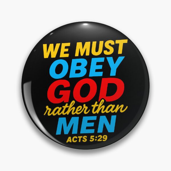 Item preview, Acts 5:29 We Must Obey God Rather Than Men designed and sold by plushism.