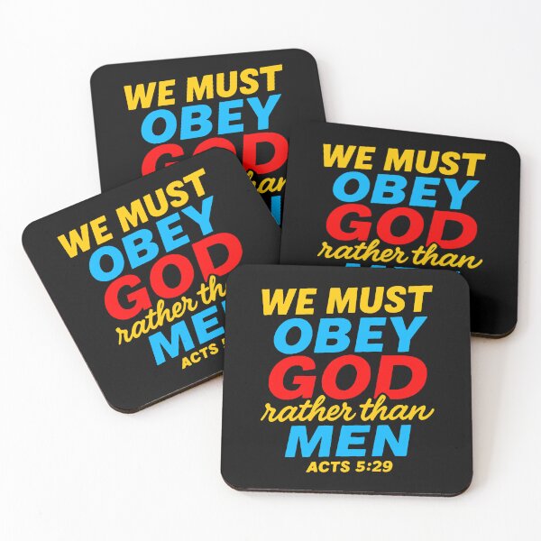 Item preview, Acts 5:29 We Must Obey God Rather Than Men designed and sold by plushism.