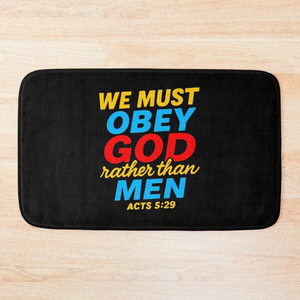 Item preview, Acts 5:29 We Must Obey God Rather Than Men designed and sold by plushism.