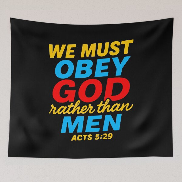 Item preview, Acts 5:29 We Must Obey God Rather Than Men designed and sold by plushism.