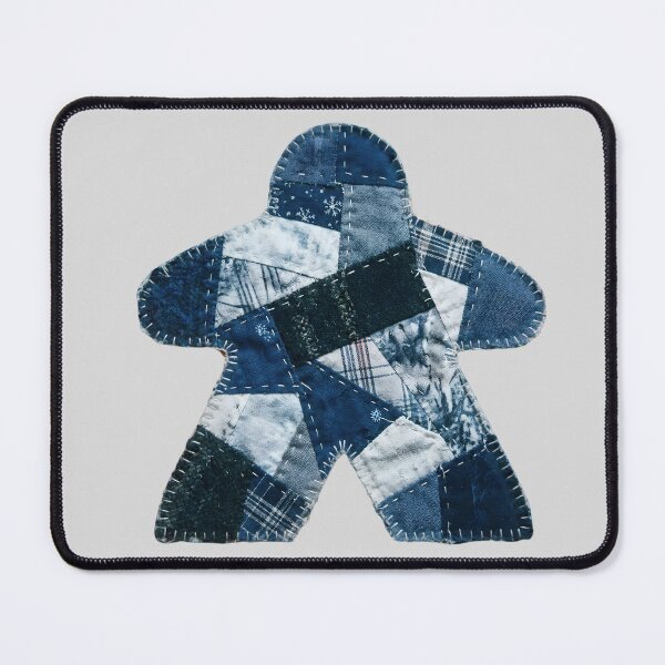 Item preview, Winter Patchwork Quilt Meeple for Board Game Lovers designed and sold by TackyTime.