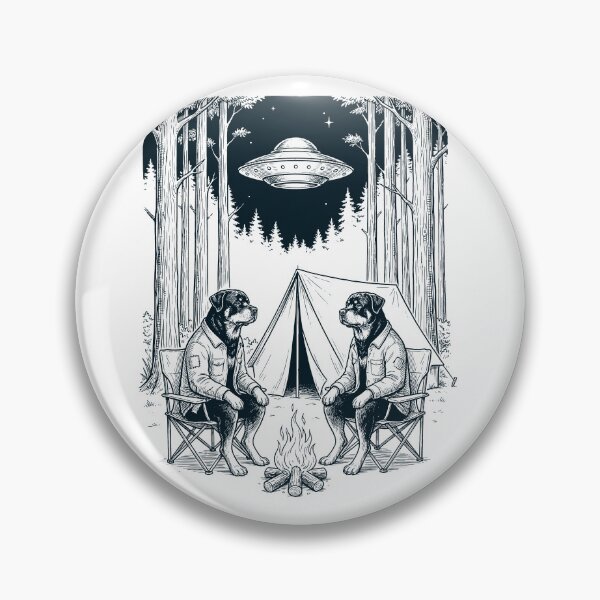 Artikelvorschau, Vintage Rottweiler Camping UFO Hundemama Papa Liebhaber entworfen und verkauft von TerryConnells.