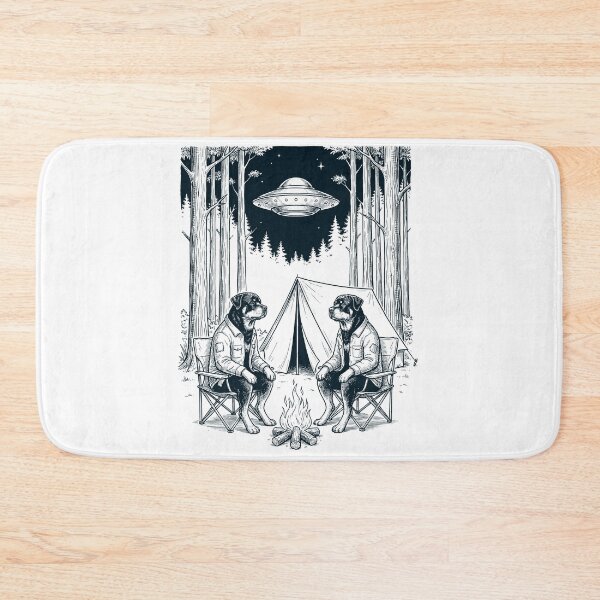 Item preview, Vintage Rottweiler Camping UFO Dog Mom Dad Lover designed and sold by TerryConnells.