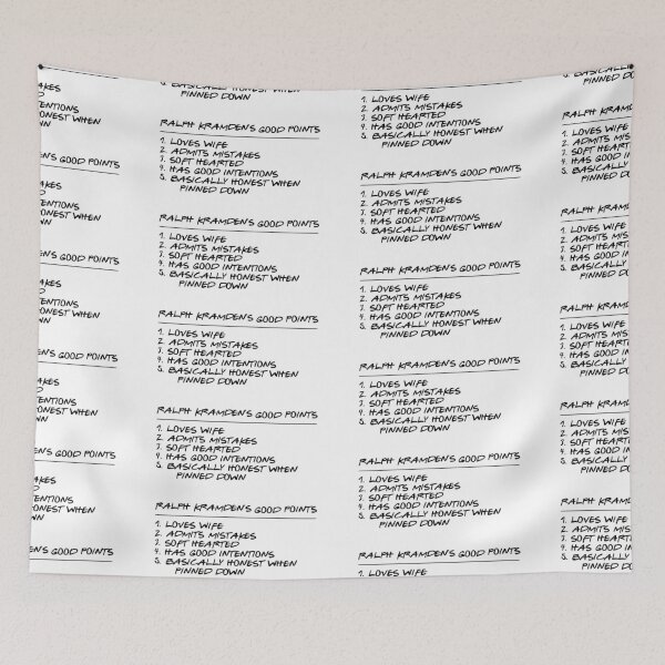 Item preview, Ralph Kramden's Good Points designed and sold by Normbot2000.
