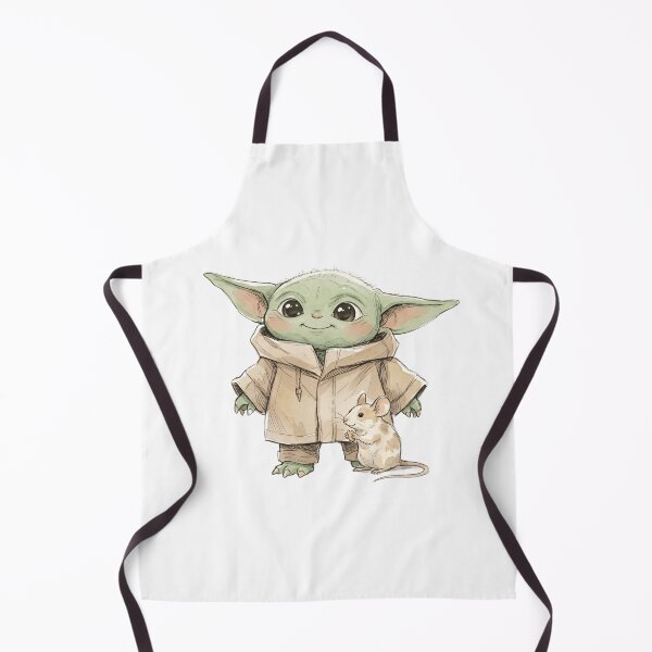 Item preview, BABY YODA WITH FANCY MOUSE designed and sold by LIS AND MELIVERSO.
