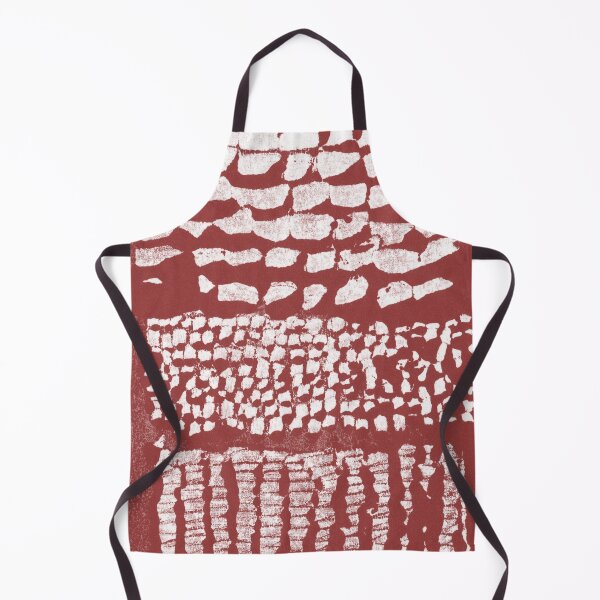 Item preview, Three Grains Textured Monoprint - Ruby + Snow designed and sold by Irene Estelle.