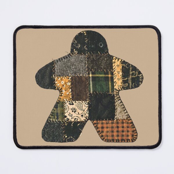 Item preview, Autumn Patchwork Quilt Meeple for Board Game Lovers designed and sold by TackyTime.