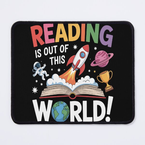 Item preview, Reading is Out of This World Spaceship Astronaut Back School (1) designed and sold by brinbotty.