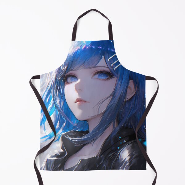 Item preview, Sayaka Maizono Danganronpa Blue Hair Leather Jacket Dreamy Soft Glow designed and sold by 108Recordings.
